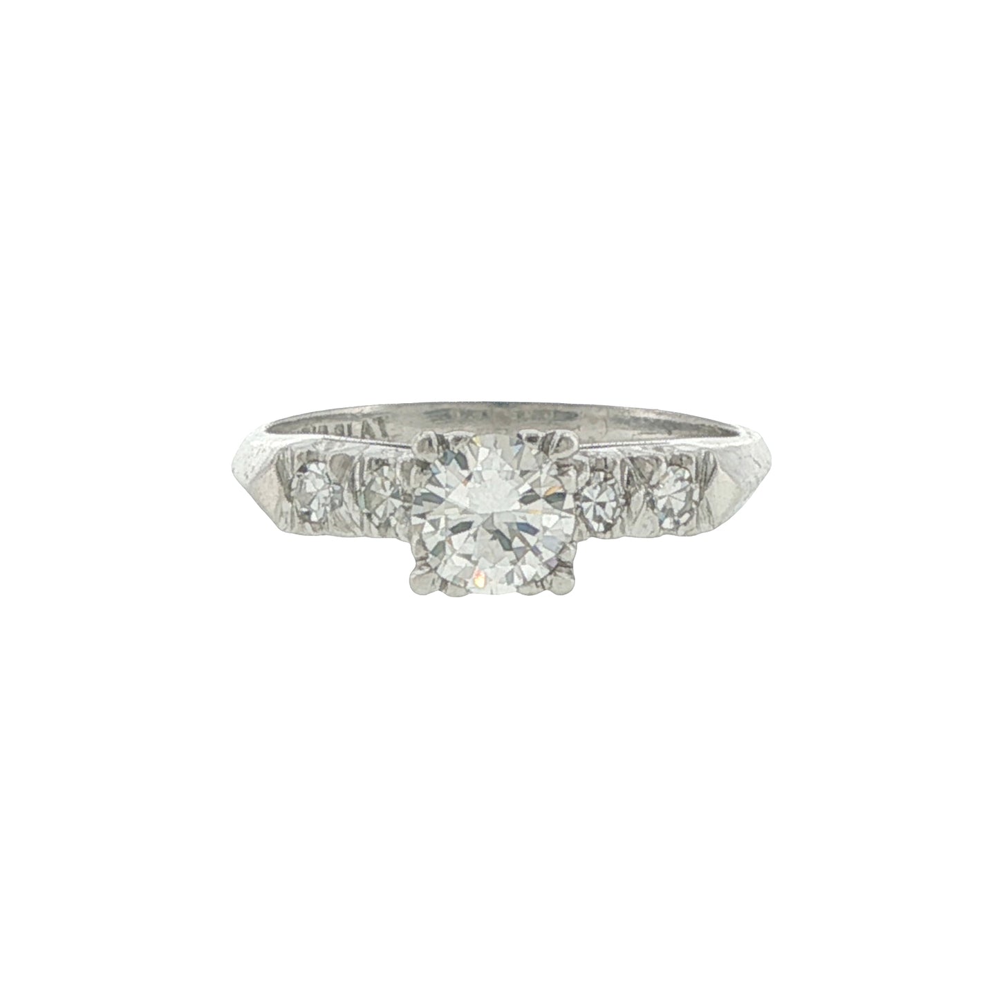 Estate Collection Vintage Platinum Diamond Engagement Ring