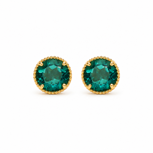 Anatoli Collection Vermeil Paraiba Topaz Earrings