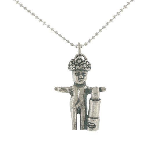 Molly McNamara Collection Lipstick King Cake Baby Necklace