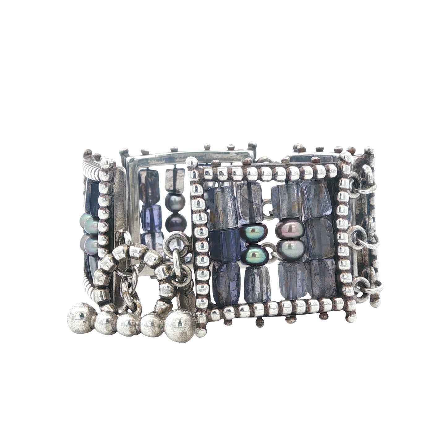 Molly McNamara Collection Iolite Tapestry Bracelet