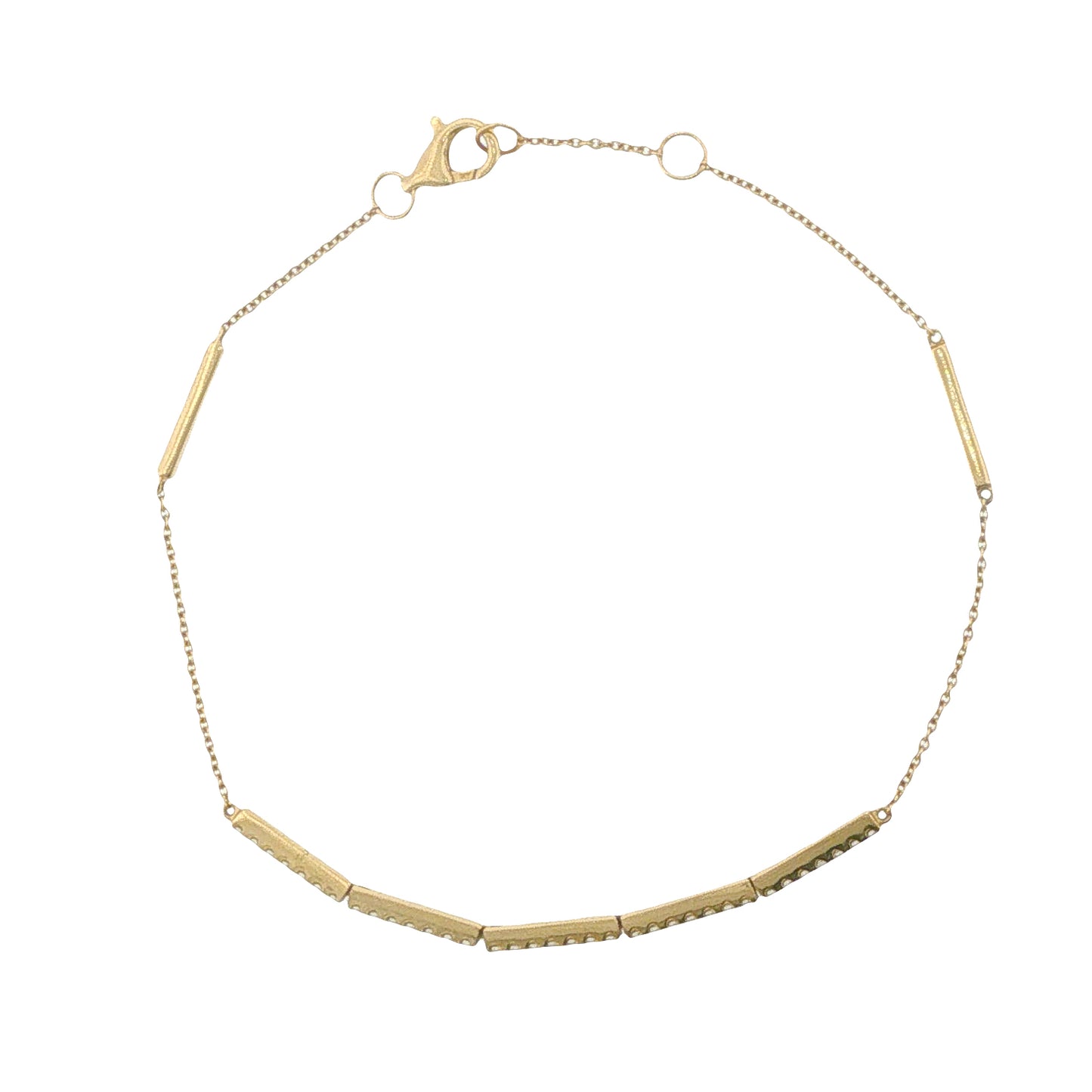 14K Yellow Gold Diamond Bracelet