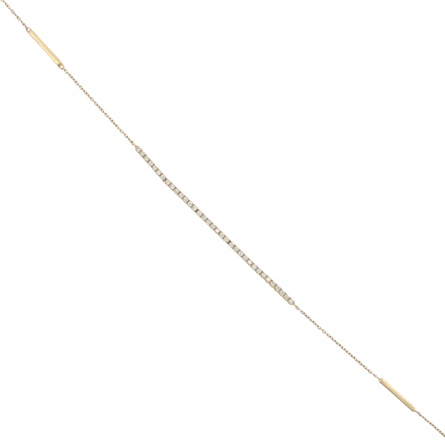 14K Yellow Gold Diamond Bracelet