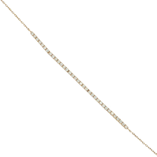 14K Yellow Gold Diamond Bracelet