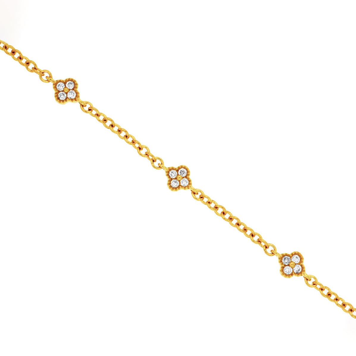 14K Yellow Gold Diamond Bracelet