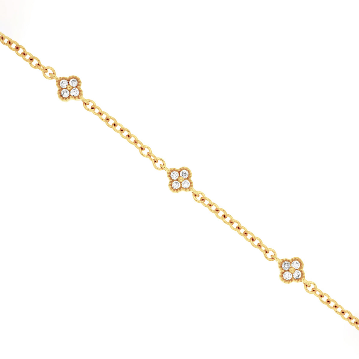 14K Yellow Gold Diamond Bracelet