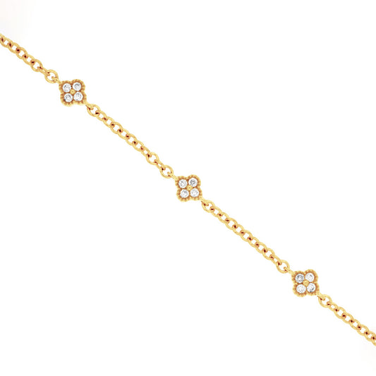 14K Yellow Gold Diamond Bracelet
