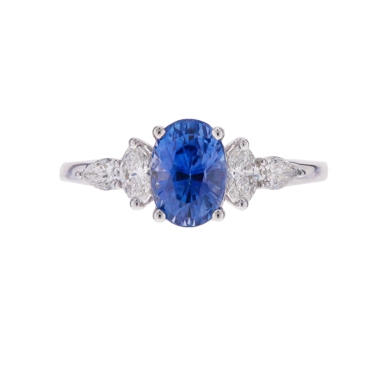 14K Sapphire & Diamond Ring