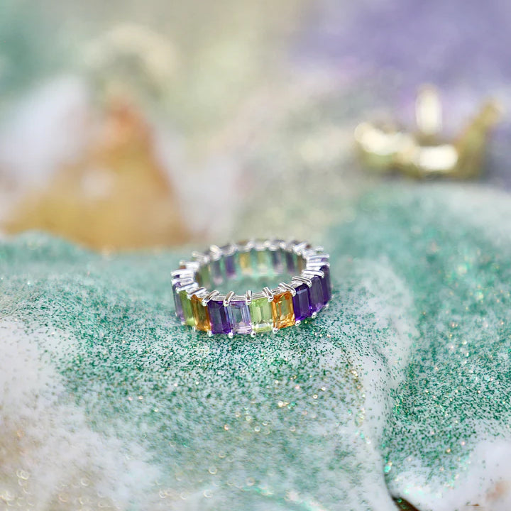 Cristy Cali Carnival Semi-Precious Gemstone Sterling Silver Ring