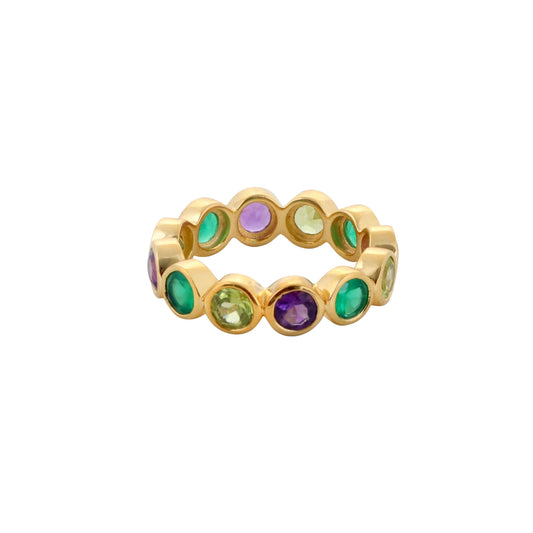 Cristy Cali Cosmic Carnival Semi-Precious Gemstone Gold Vermeil Ring