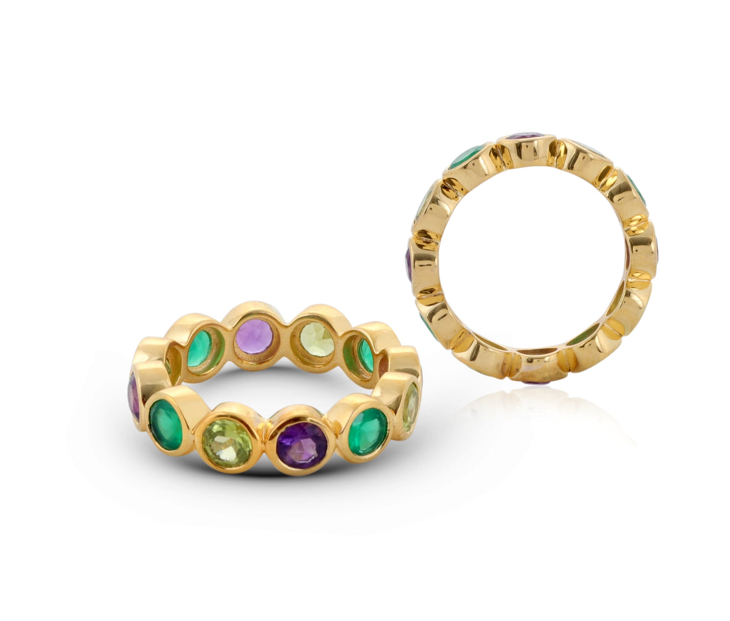 Cristy Cali Cosmic Carnival Semi-Precious Gemstone Gold Vermeil Ring