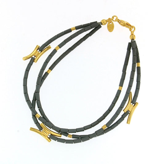 Mysterium Collection Vermeil & Hematite Bracelet