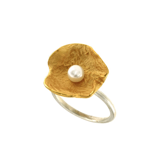 Mysterium Collection Vermeil Pearl Ring (lg)