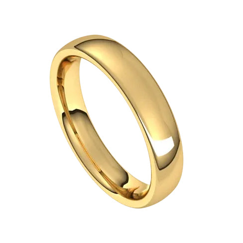 14k Yellow Gold 4mm European-Style Band