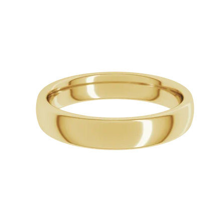 14k Yellow Gold 4mm European-Style Band