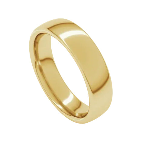 14k Yellow Gold 5mm European-Style Band