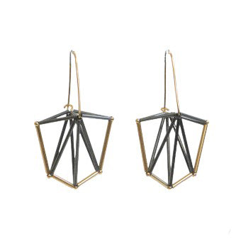 Emilie Pritchard Collection Geometric Shield Earrings