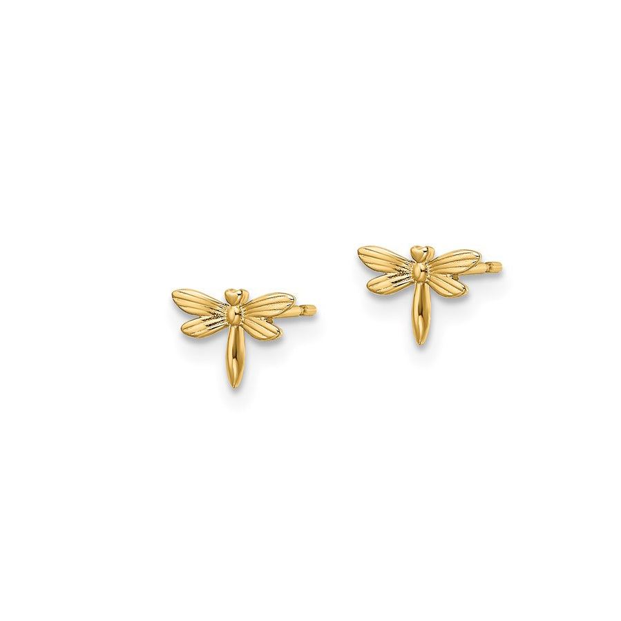 14K Petite Dragonfly Earrings