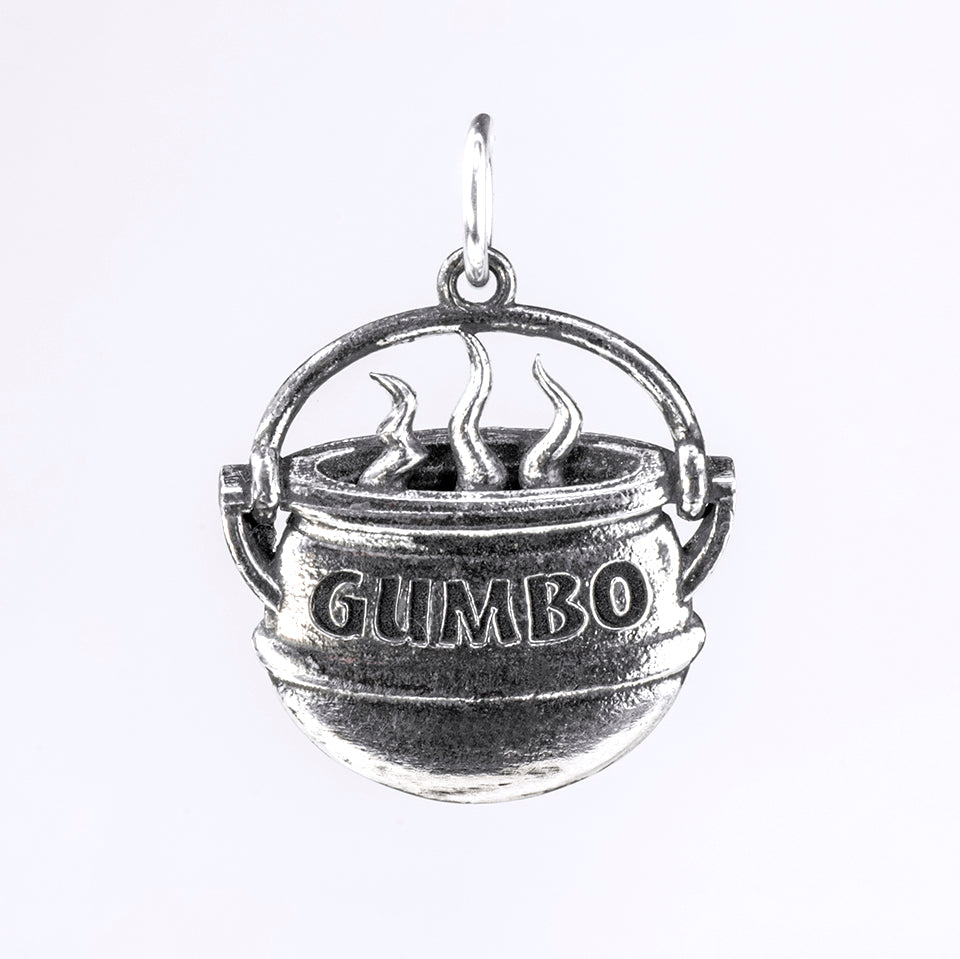 Tom Mathis Designs Sterling Silver Gumbo Pot Charm