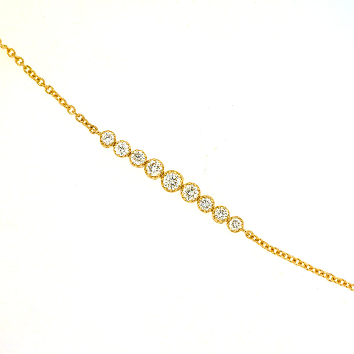 14K Yellow Gold Diamond Bracelet