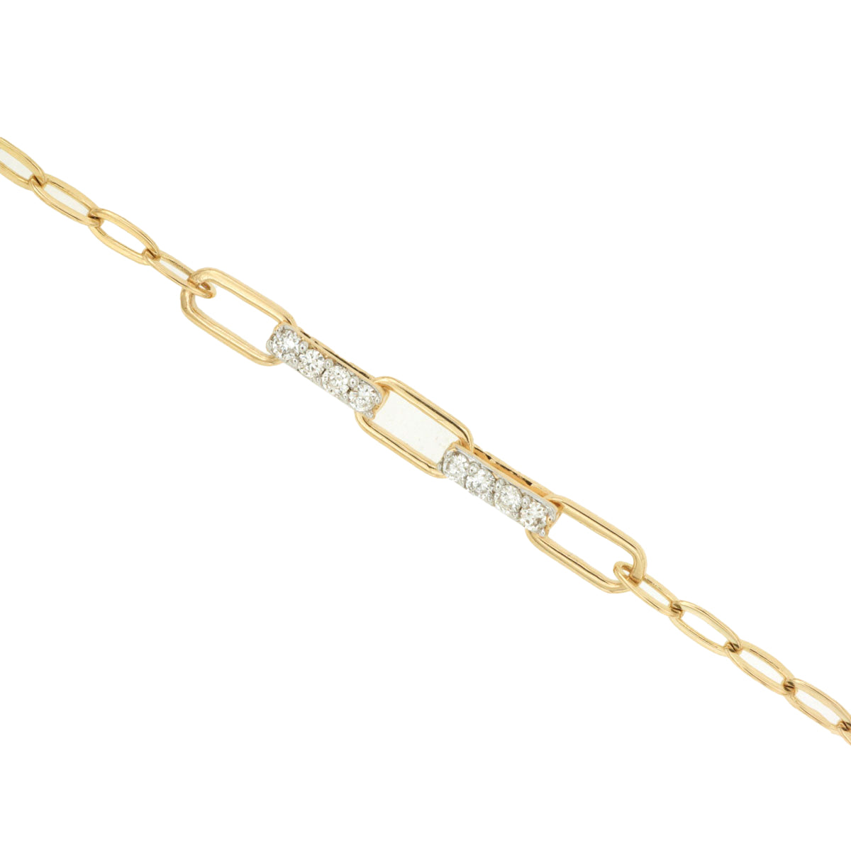 14K Yellow Gold Diamond Bracelet