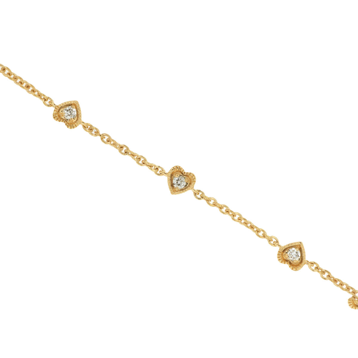 14K Yellow Gold Diamond Bracelet