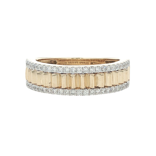 14K Yellow Gold 0.35CT Diamond Band