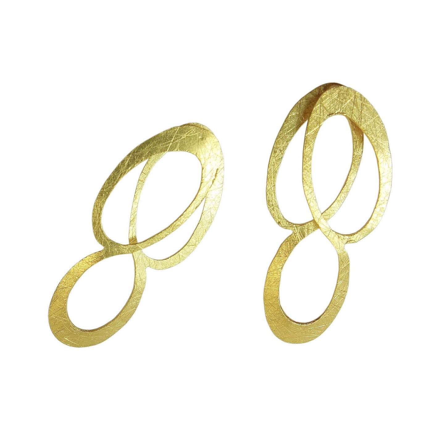 Mysterium Collection "Triple Ovals" Vermeil Earrings