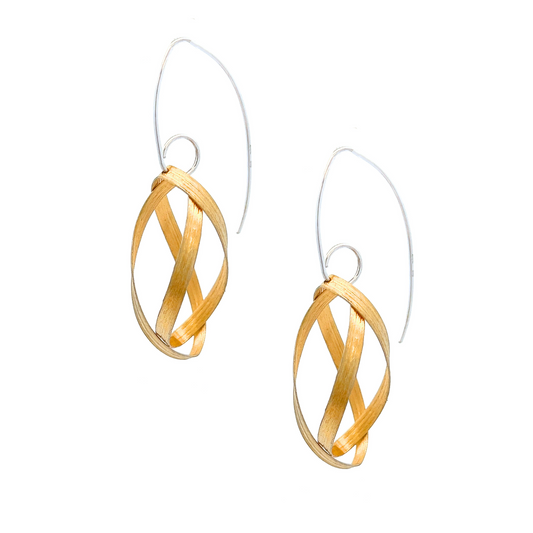 Mysterium Collection Vermeil Ribbon Earrings