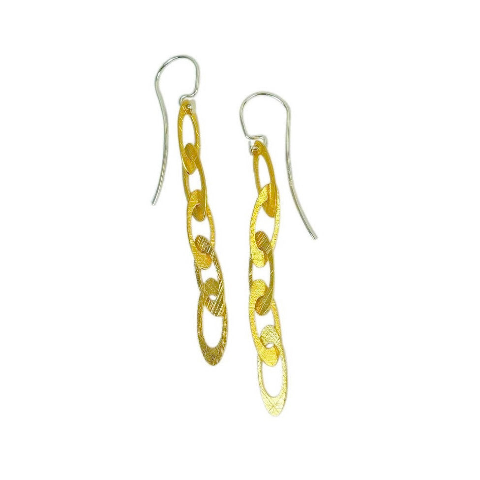 Mysterium Collection Open Link Vermeil Earrings