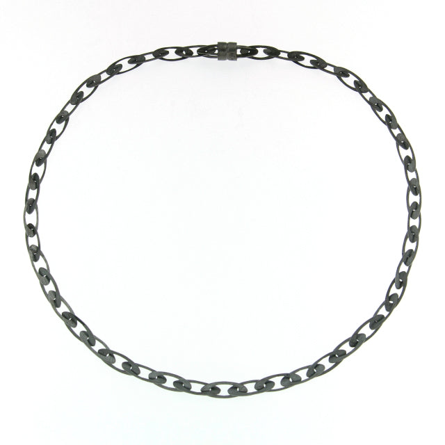 Mysterium Collection Oxidized Sterling Link Necklace