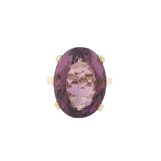Estate Collection Vintage 20ct Oval Amethyst Ring