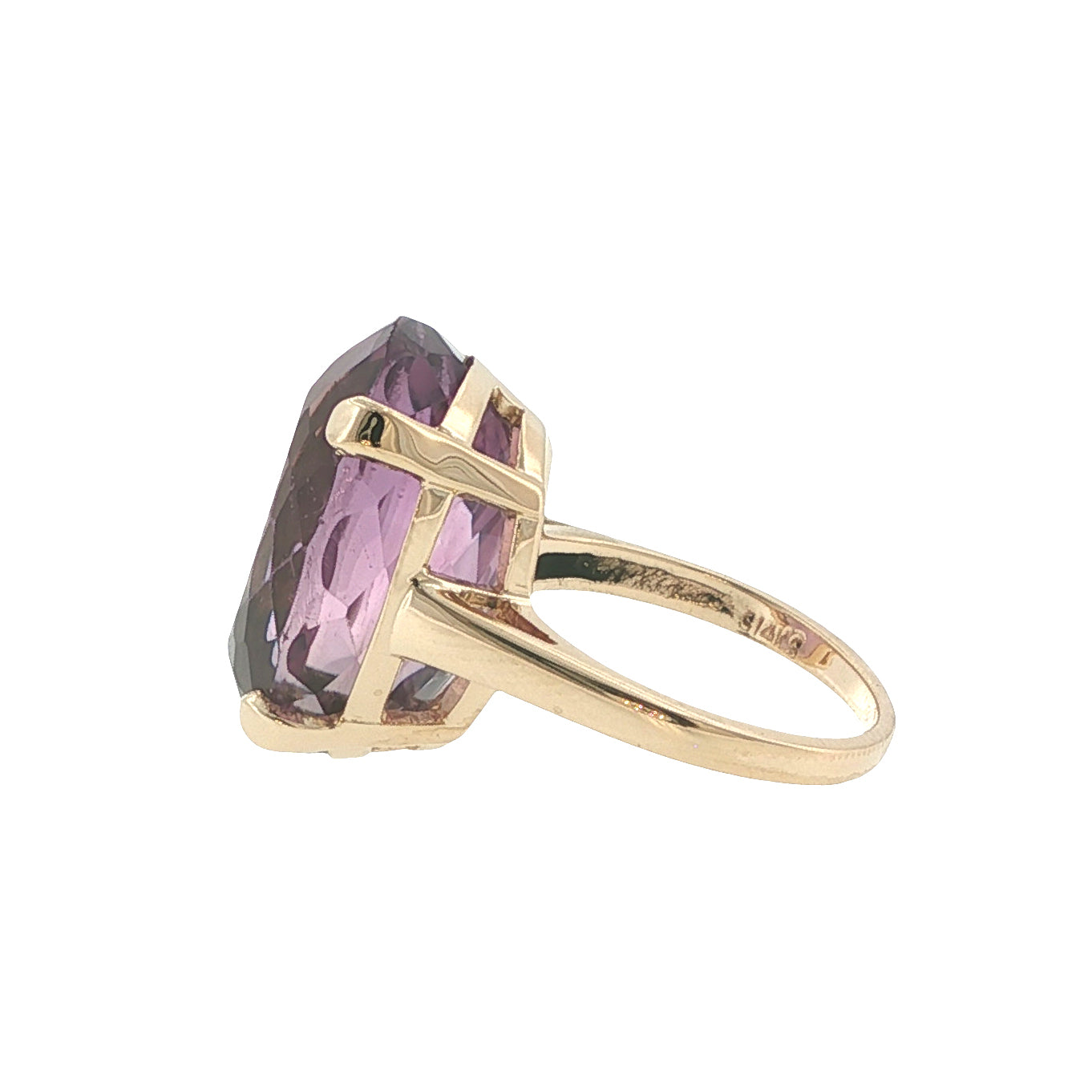 Estate Collection Vintage 20ct Oval Amethyst Ring