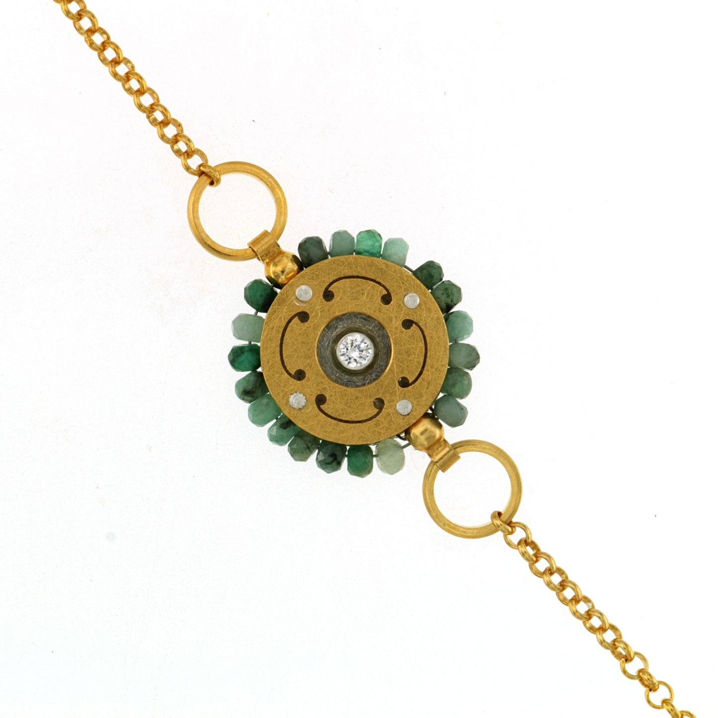 Mysterium Collection Vermeil Emerald Bracelet