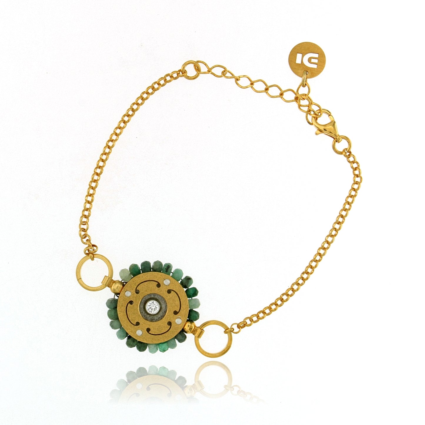 Mysterium Collection Vermeil Emerald Bracelet