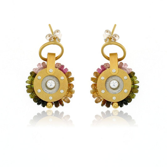 Mysterium Collection Vermeil Tourmaline Earrings