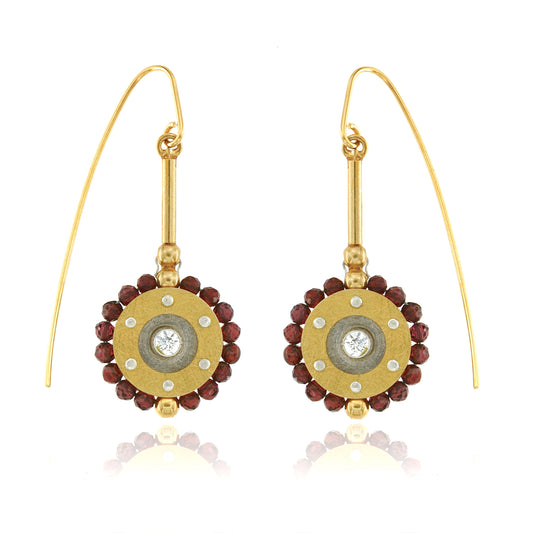 Mysterium Collection Vermeil Garnet Earrings