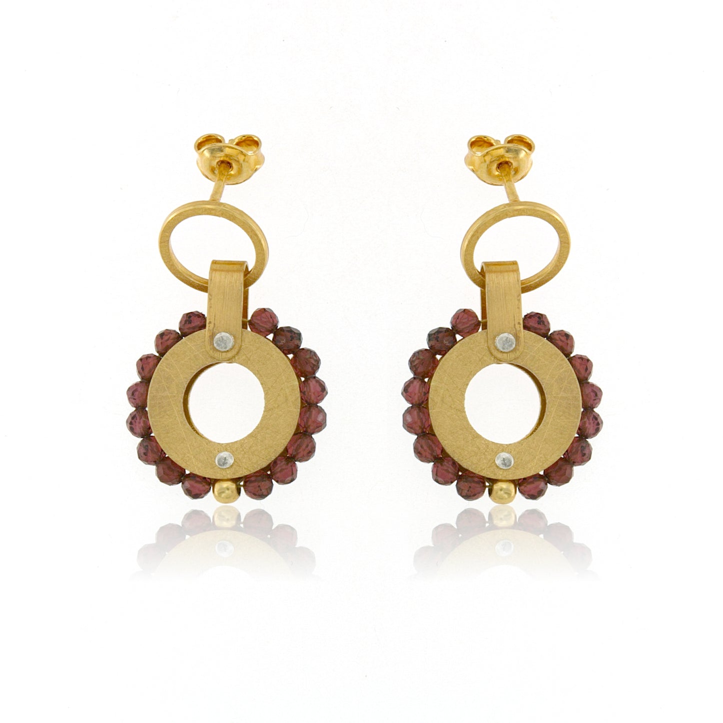 Mysterium Collection Vermeil Garnet Earrings