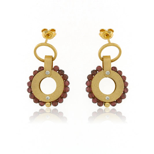 Mysterium Collection Vermeil Garnet Earrings