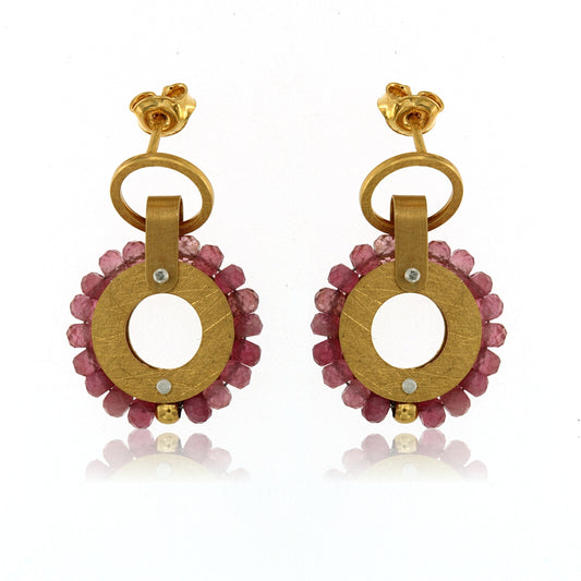 Mysterium Collection Vermeil Pink Tourmaline Earrings