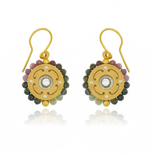 Mysterium Collection Vermeil Tourmaline Earrings