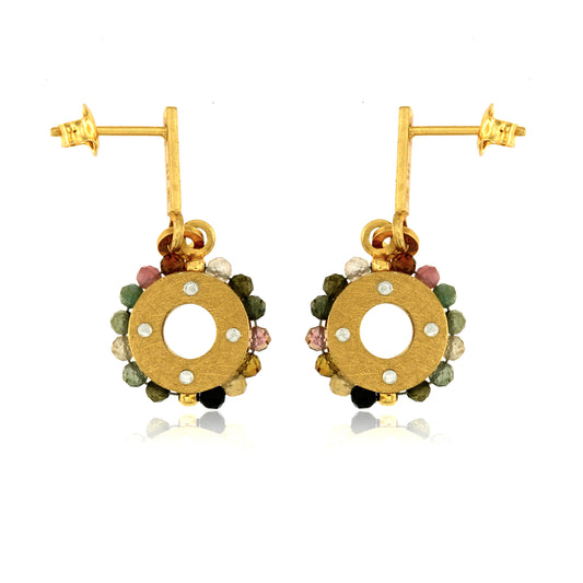 Mysterium Collection Vermeil Tourmaline Earrings