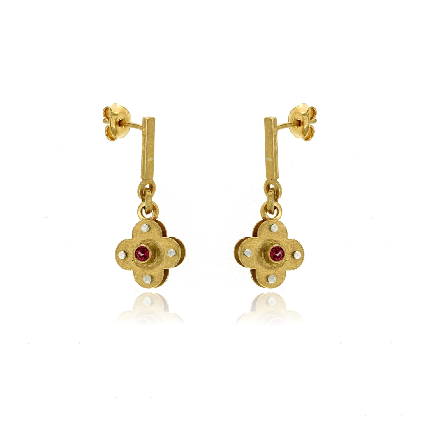 Mysterium Collection Vermeil Pink Topaz Earrings