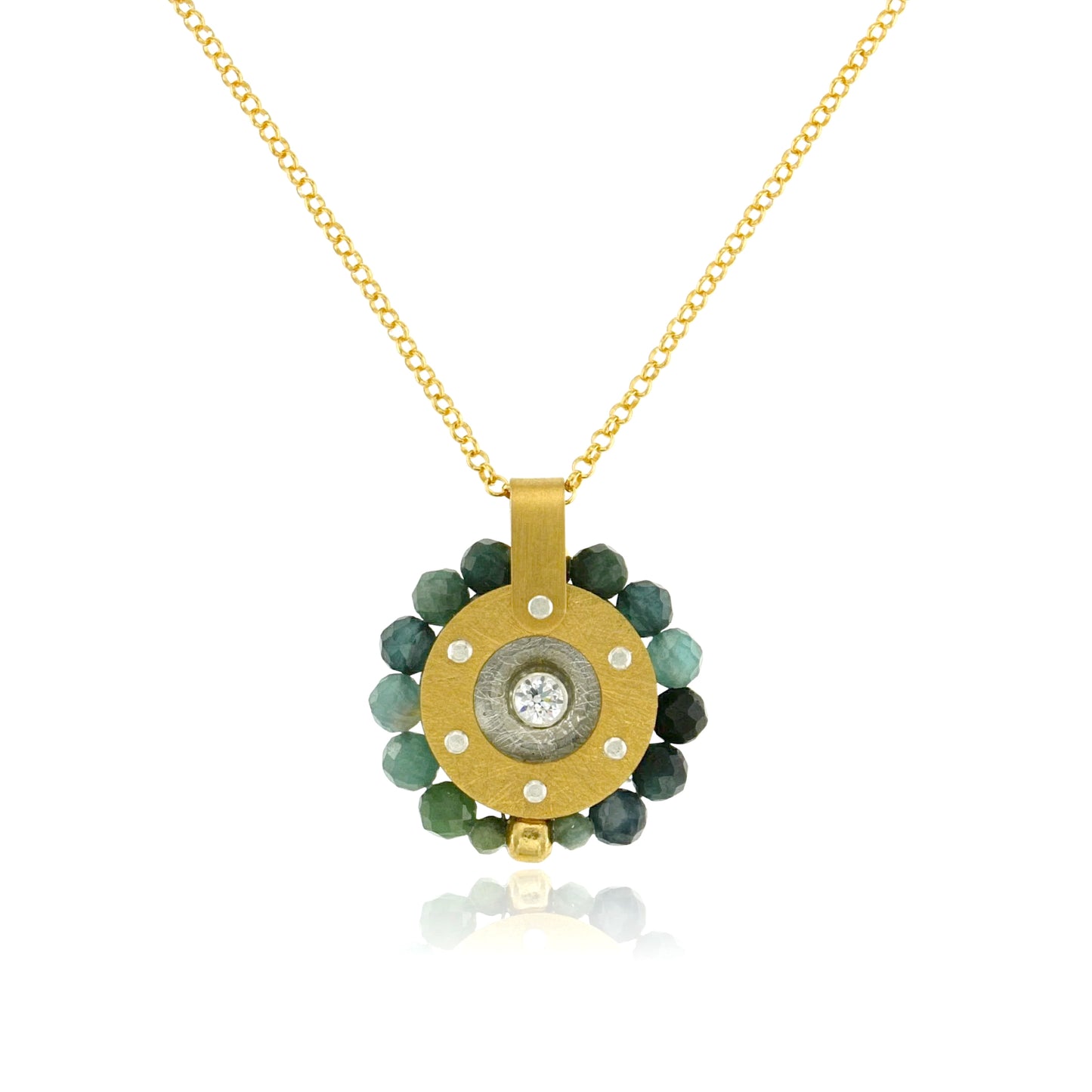 Mysterium Collection Vermeil Blue Tourmaline Pendant