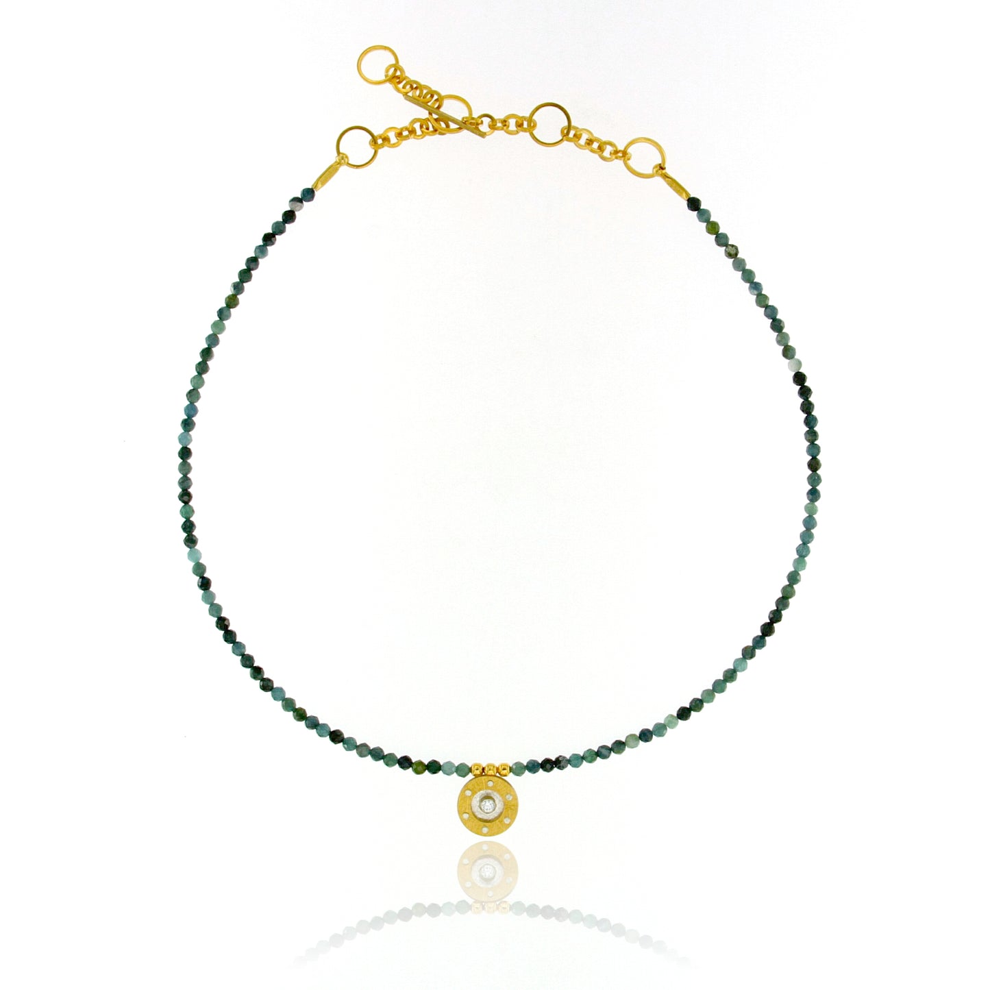 Mysterium Collection Vermeil Blue Tourmaline Necklace