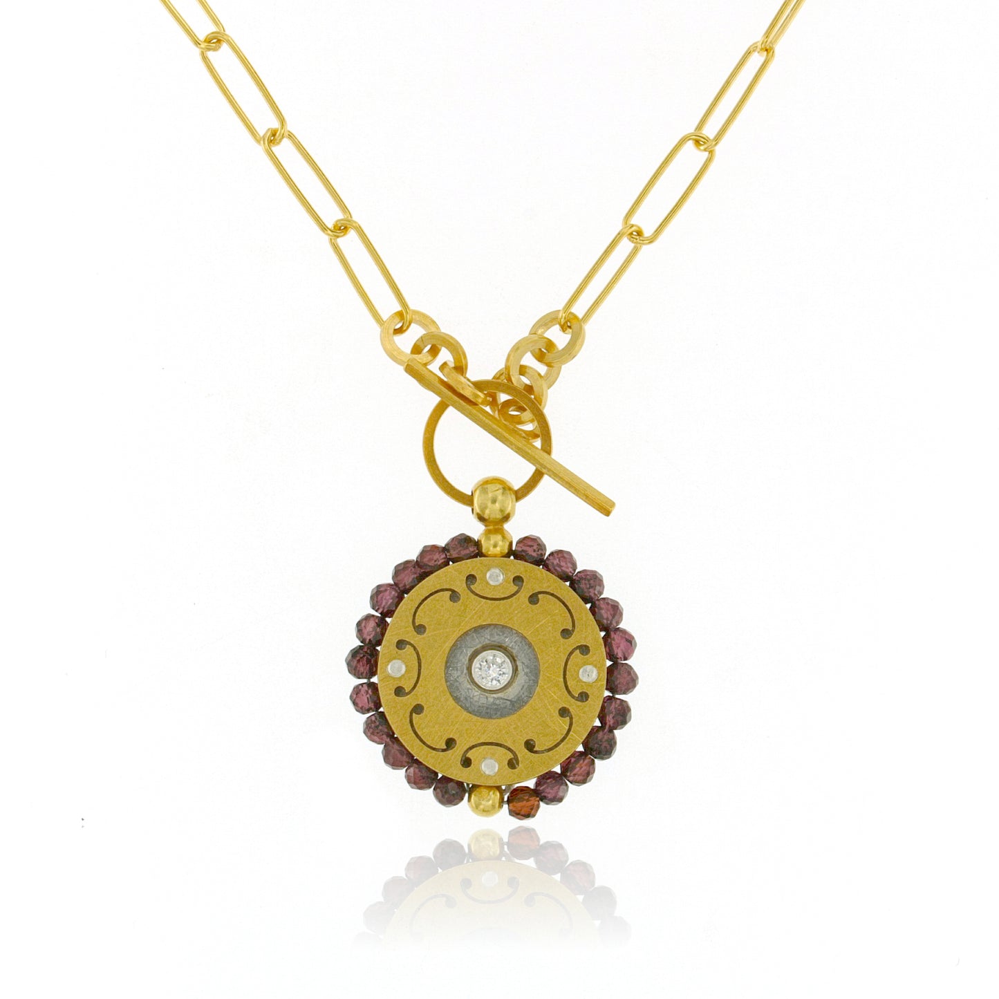 Mysterium Collection Vermeil Garnet Pendant