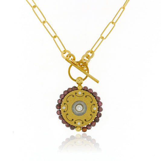 Mysterium Collection Vermeil Garnet Pendant