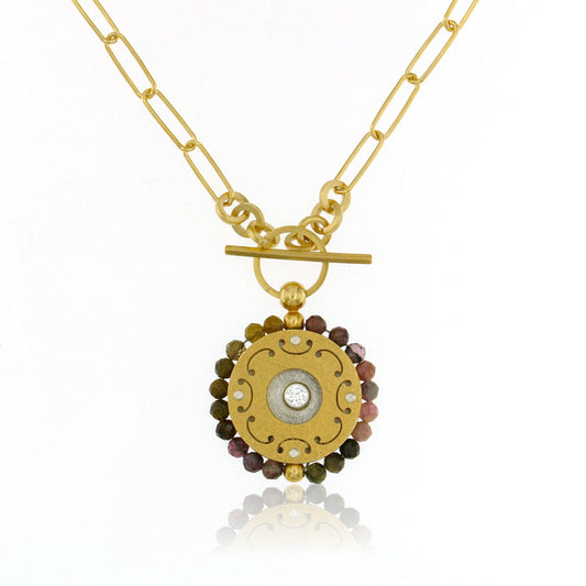 Mysterium Collection Vermeil Tourmaline Pendant