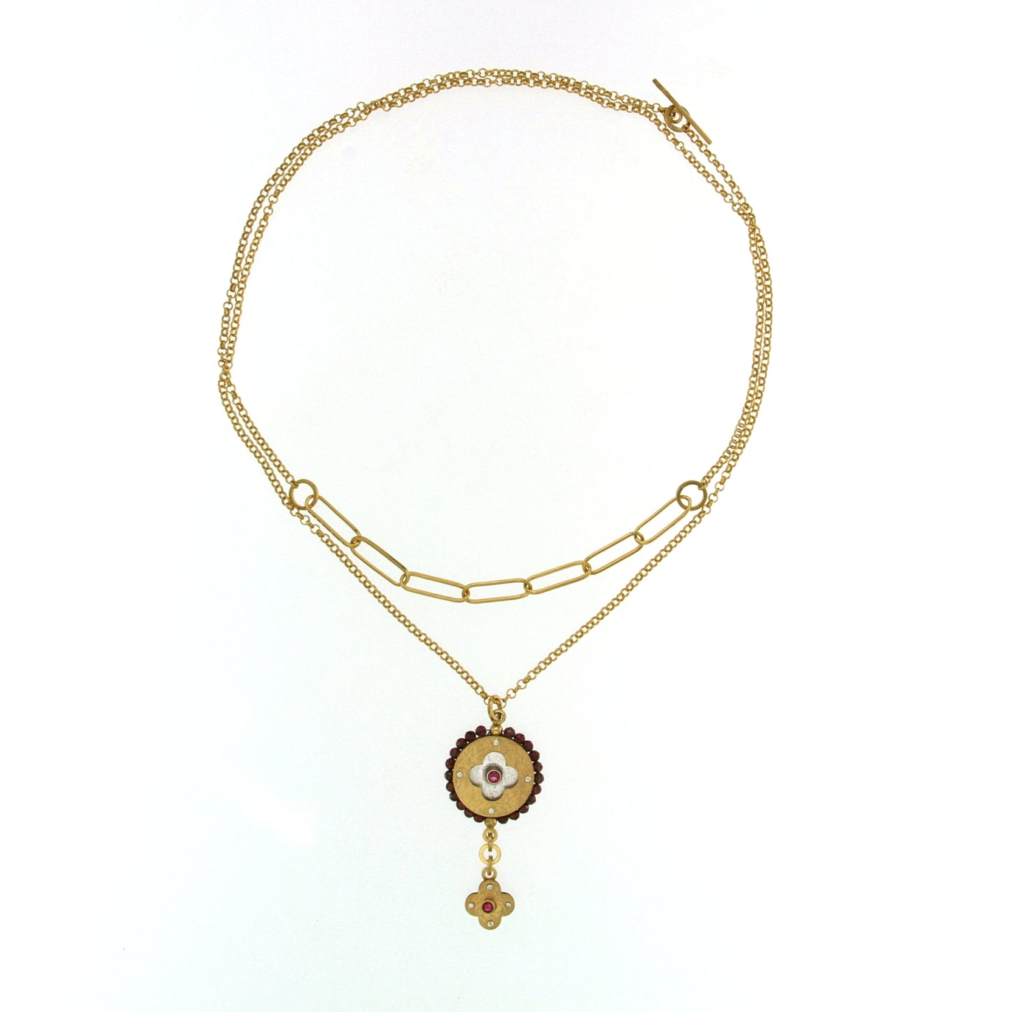 Mysterium Collection Vermeil Garnet Pendant