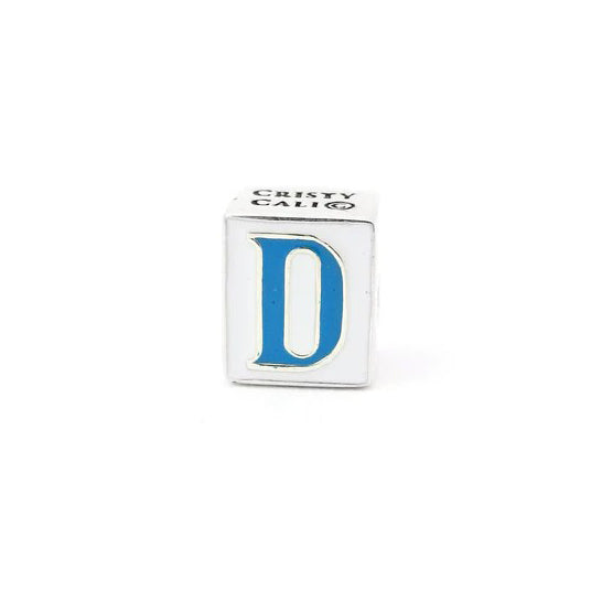 Cristy Cali Enameled Couture Street Tile Initial Charms