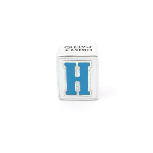 Cristy Cali Enameled Couture Street Tile Initial Charms